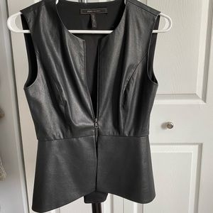 BCBG MaxAzria faux Leather Vest